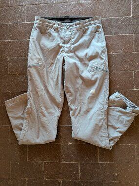 Eddie Bauer gray fleece lined pants, women's small